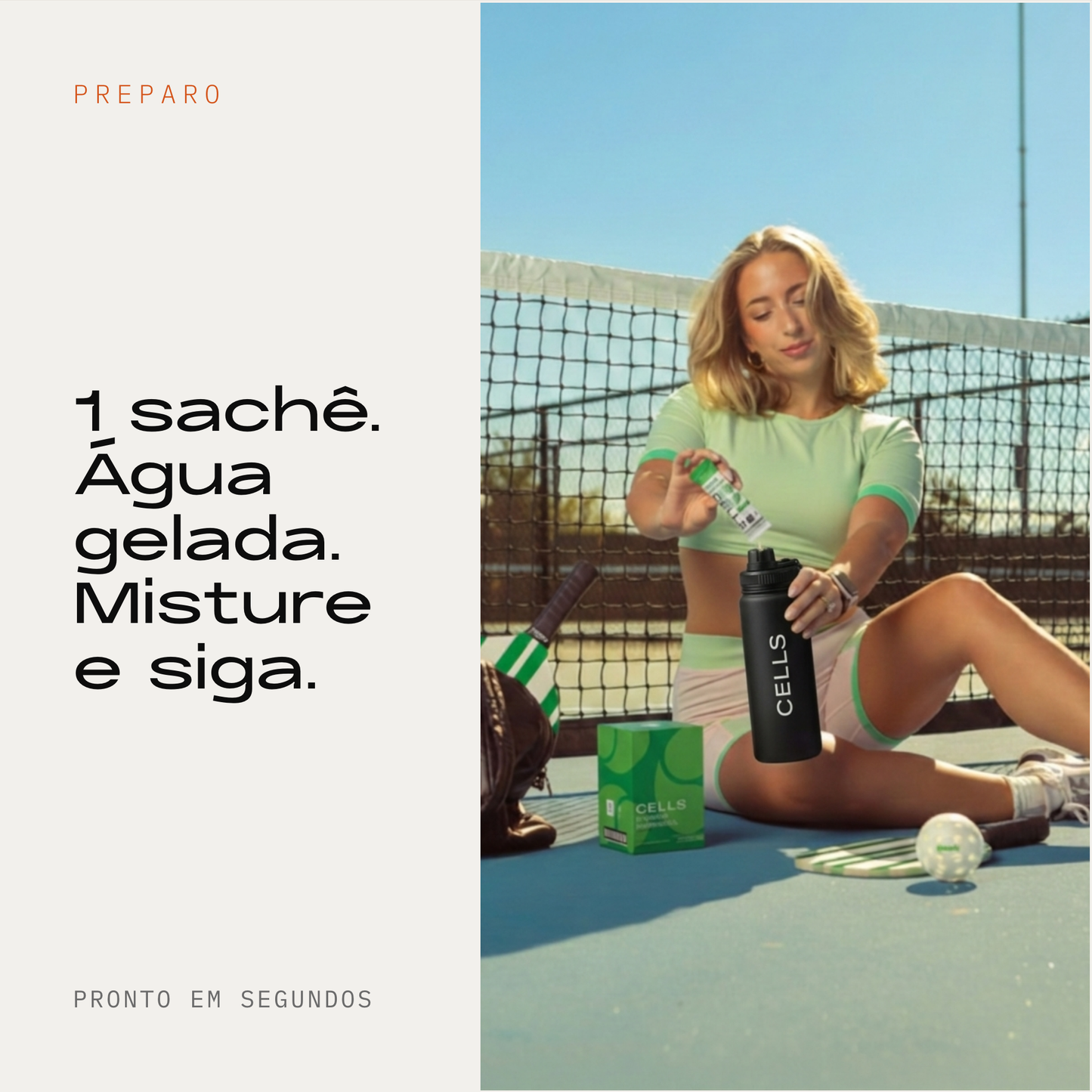 Como preparar Cells — dissolve em 10 segundos
